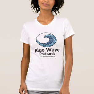 T-Shirt Blue Wave Postcards