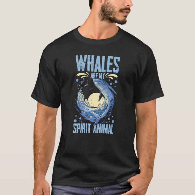 T-shirt Blue Whale Tail Humpback Whales Quotes Right Anima (Devant)