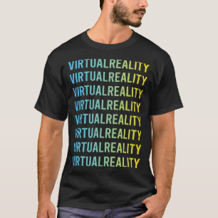 T-shirt Blue Yellow Virtual Reality VR