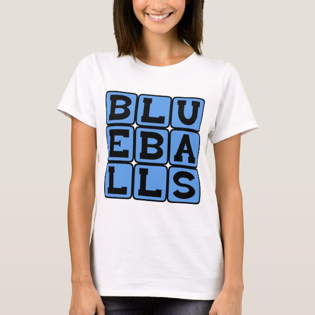 T-shirt Blueballs, Boules bleues (Devant)