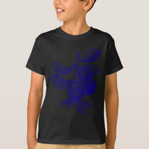T-shirt Blueberry Fruit Retro Art Vintage cadeau graphique