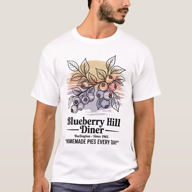 T-shirt Blueberry Hill Diner (Devant)