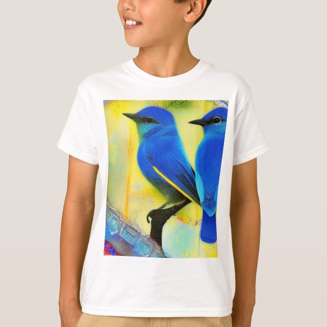 T-shirt Bluebird de bonheur (Devant)