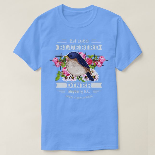 T-shirt Bluebird Diner (Design devant)
