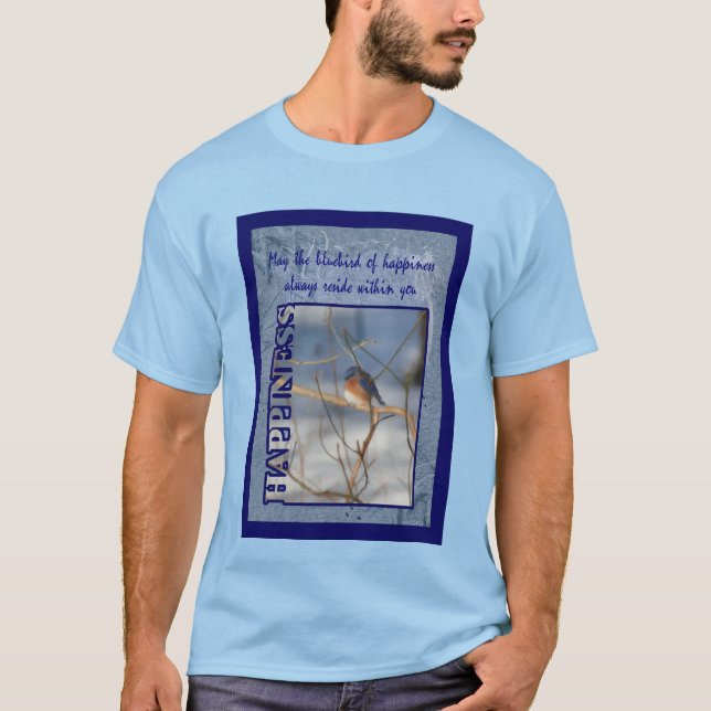 T-shirt Bluebird Of Happiness Inspiration (Devant)
