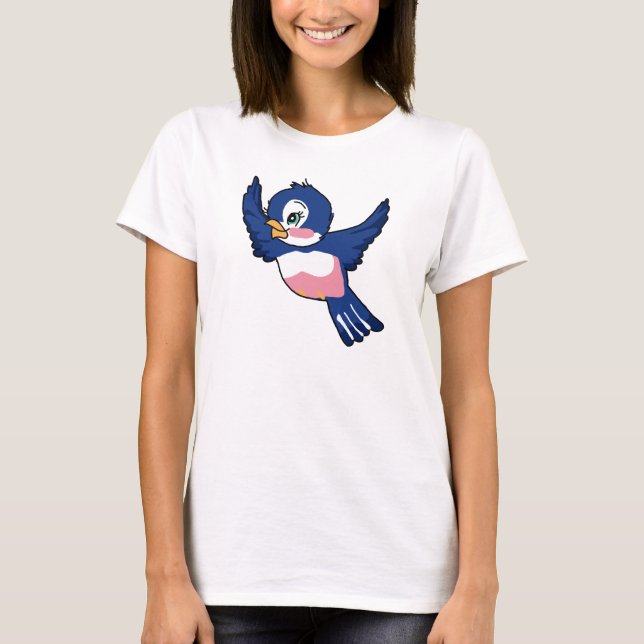 T-shirt Bluebird vintage (Devant)