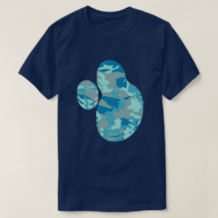 T-shirt BlueBlast Camo Motif Paint Splat v2