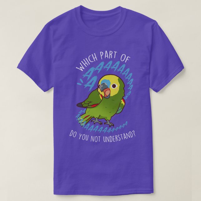 T-shirt BlueFronted Amazon Parrot Aaaa (Design devant)