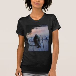 T-shirt Bluegill au coucher du soleil Lac Arrowhead