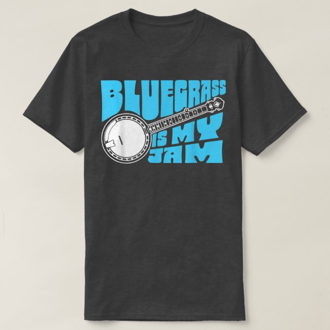T-shirt Bluegrass Est Ma Confiture ! Funny Banjo Musique V (Design devant)