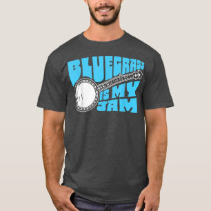 T-shirt Bluegrass Est Ma Confiture ! Funny Banjo Musique V