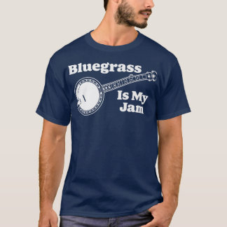 T-shirt Bluegrass Est Ma Confiture ! Funny Banjo Musique V