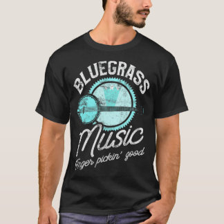 T-shirt Bluegrass Music Guitariste et Funny Banjo Inst