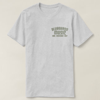 T-shirt Bluegrass Musique Réels Musiciens Seulement Vieux 