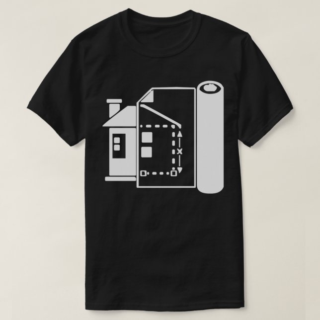 T-shirt Blueprint House Architect 1  (Design devant)