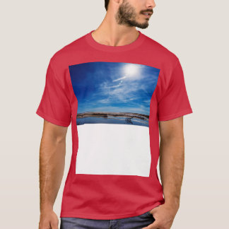 T-shirt Blues D'Hiver À Salt Plaines Refu National Wildlif