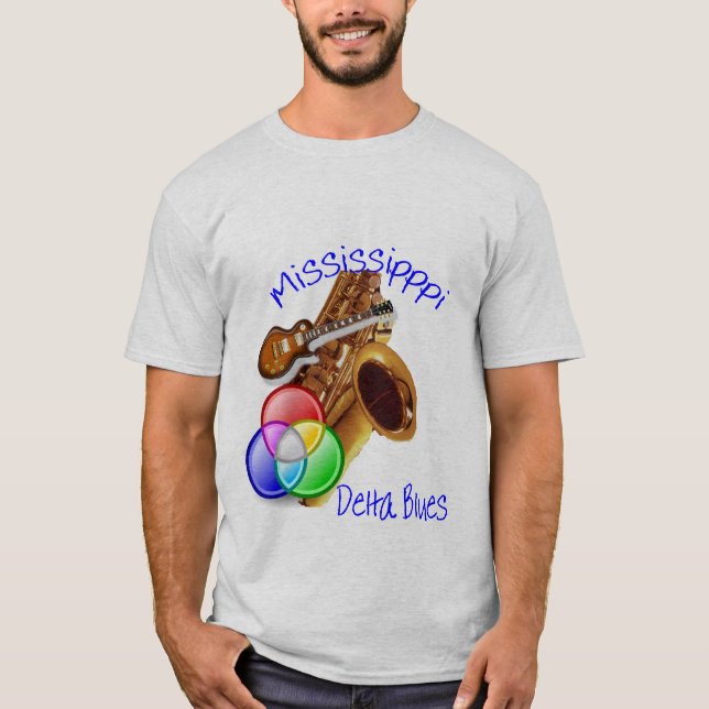 T-shirt Blues du delta du Mississippi (Devant)