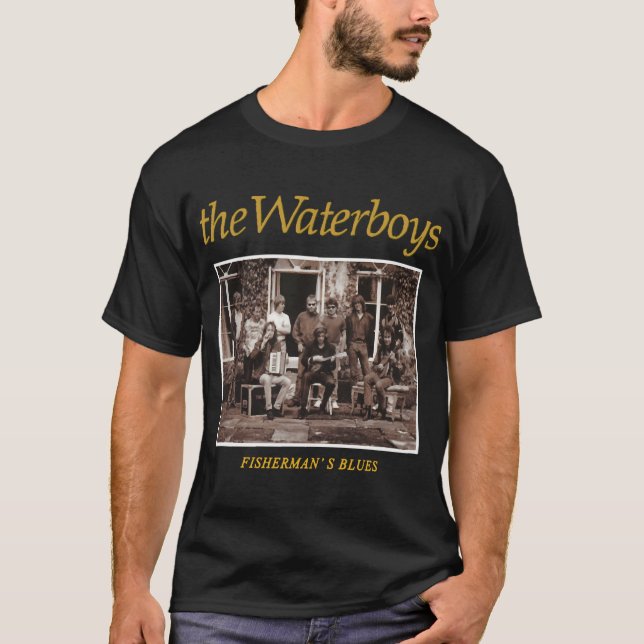 T-shirt Blues du pêcheur The Waterboys (Devant)