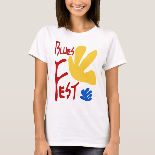 T-shirt Blues Fest Matisse Style (Devant)