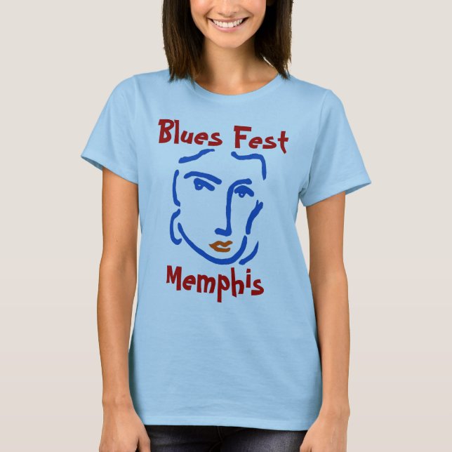 T-shirt Blues Fest, Memphis (Devant)