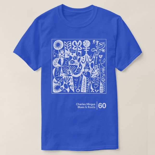 T-shirt Blues Roots Charles Mingus Style minimal Graphique (Design devant)