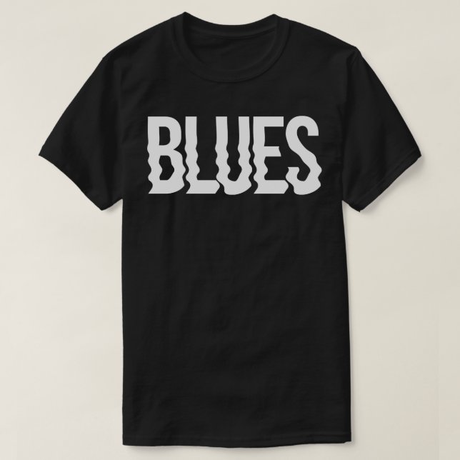 T-shirt Blues Wavy (Design devant)