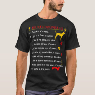 T-shirt Bluetick Coonhound Rules Funny Pet Lovers Don