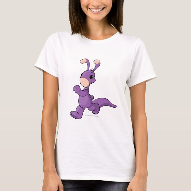 T-shirt Blumaroo pourpre de marche (Devant)