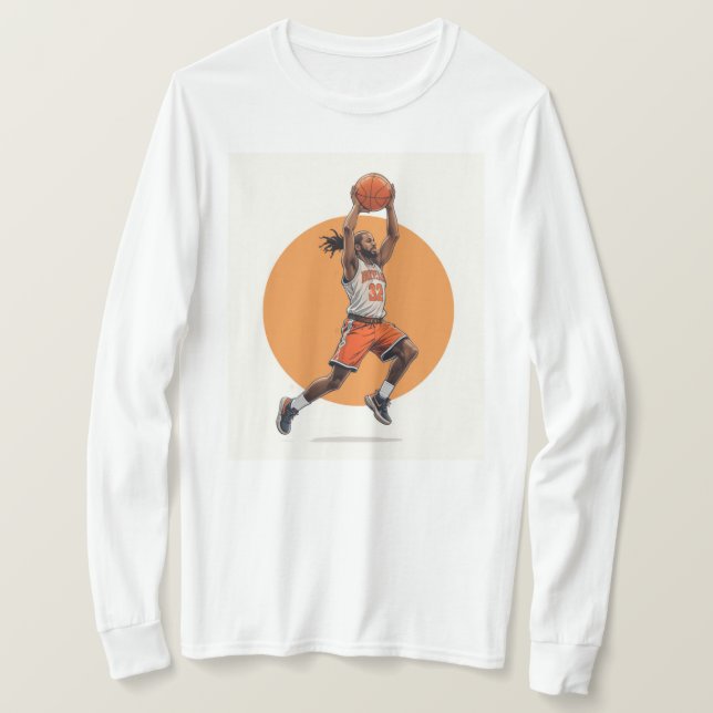 T-shirt blusa feminina basket  (Design devant)