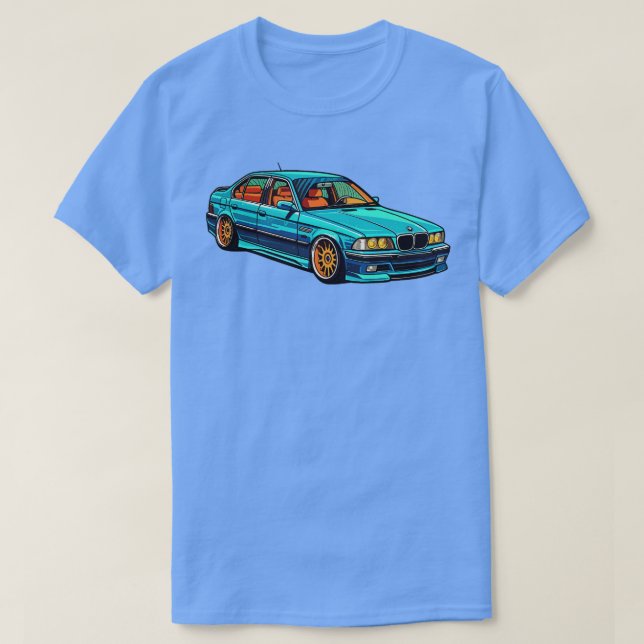 T-shirt Bmw abaissé e38 1 (Design devant)