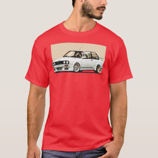 T-shirt Bmw blanc m3 e30