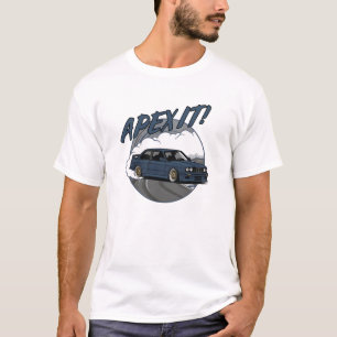 T-Shirt BMW E30 M3 en dérapage rétro – "Apex It!"