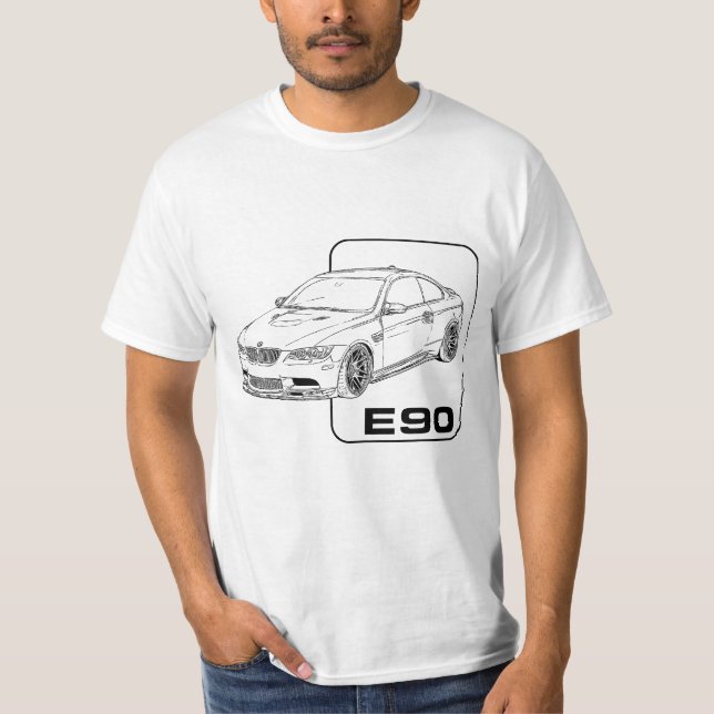 T-shirt BMW E90 M3 Design pour les amateurs de voitures (Devant)