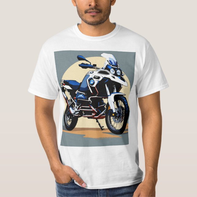 T-shirt BMW GS 1250 Adventure Bike Vue avant Vector Logo" (Devant)
