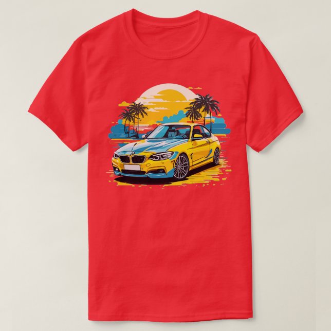 T-shirt Bmw jaune (Design devant)