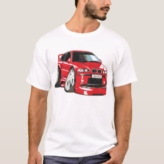 T-shirt BMW M3 rouge E36 caricature automobile