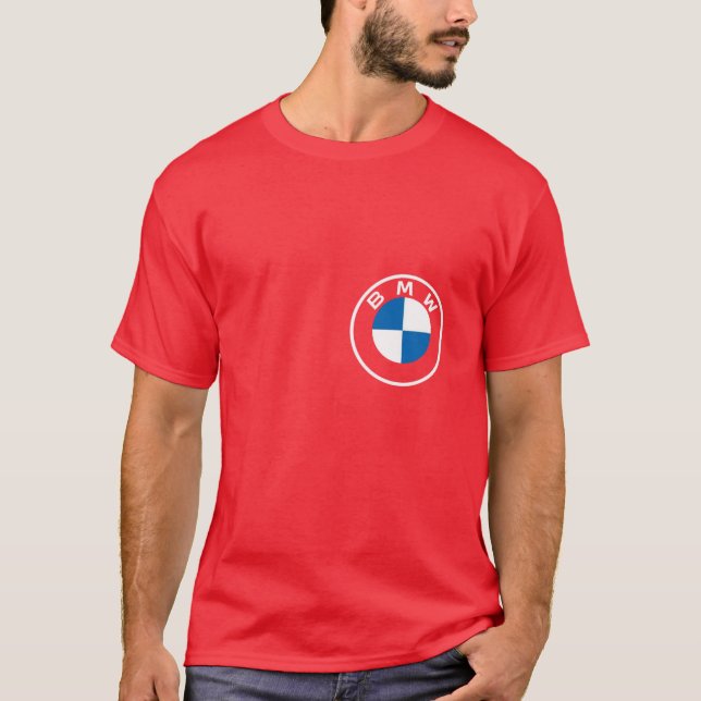T-shirt BMW M8 Competition | Bold Red Car Tee (Devant)