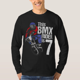 T-shirt BMX 7 ans Anniversaire Fête Garçons Vélo De Chemin