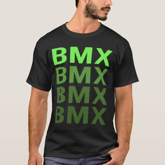 T-shirt BMX à dégradé blanc (Devant)
