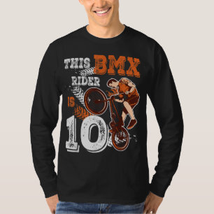 T-shirt BMX Anniversaire 10e cadeau Vélo 10 ans Vélo Jeu
