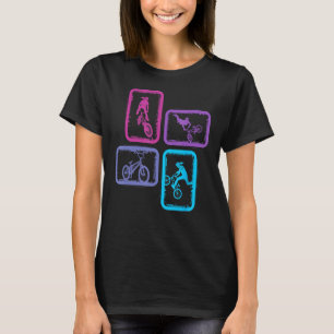 T-shirt BMX Bicyclettes Vintage Enfants Femmes Filles BMX