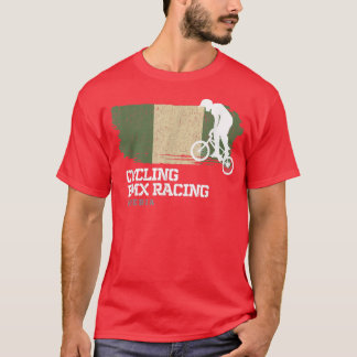 T-shirt BMX Bike Nigeria Drapeau Vélo vélo Course BMX