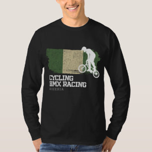T-shirt BMX Bike Nigeria Drapeau Vélo vélo Course BMX