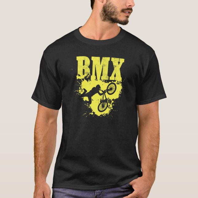 T-shirt Bmx Bike Rider Action Shot (Devant)