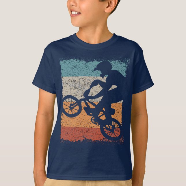 T-Shirt Bmx Classique - Vélo Bmx Rétro (Devant)