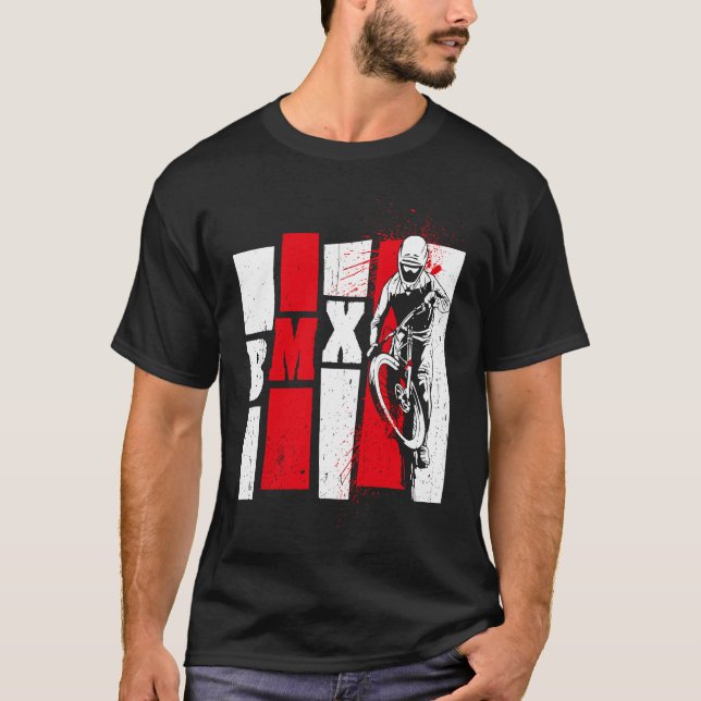 T-shirt BMX cool retro fan  for kids men and women (Devant)