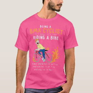 T-shirt Bmx Cycliste Comme équitation Vélo Cycliste Drôle