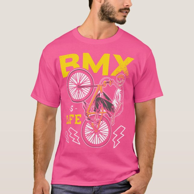 T-shirt Bmx Est Vélo Vie Motocross Bmx (Devant)
