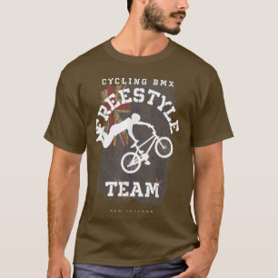 T-shirt BMX Freestyle Bike Nouvelle-Zélande Drapeau Vélo v