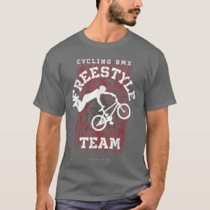 T-shirt BMX Freestyle Vélo Albanie Drapeau Vélo BMX